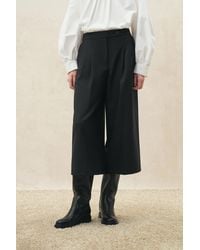 Fabrique - Toranto Cropped Wide Leg Pants - Lyst