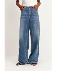 Fabrique - Glaire Straight Wide Leg Jeans - Lyst