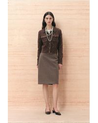 Fabrique - Amber Tone Button Mélange Cardigan - Lyst
