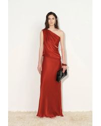 Fabrique - Aurora Draped One Shoulder Top And Skirt Set - Lyst