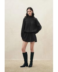 Fabrique - Sydeney Scarf Tie Layered Shirt Dress - Lyst