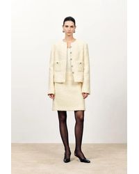 Fabrique - Grasse Textured Boxy Jacket And Skirt Matching Set - Lyst