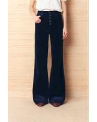 Fabrique - Hedda Vintage Wash Slim Flare Pants - Lyst