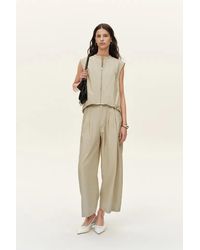 Fabrique - Sienna Relaxed Tailored Sleeveless Top - Lyst
