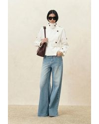 Fabrique - Minsmere Structured Belted Cropped Trench Coat - Lyst