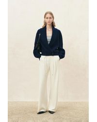 Fabrique - Xaviera Relaxed Shawl Collar Cardigan - Lyst