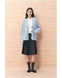 Fabrique - Kaia Argyle Openwork Cardigan - Lyst
