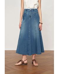 Fabrique - Quilla A-Line Midi Skirt - Lyst