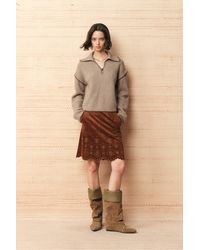 Fabrique - Claire Contrast Trim Polo Sweater - Lyst