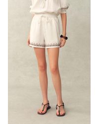 Fabrique - Becky Cross Stitch A Line Shorts - Lyst