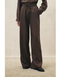 Fabrique - Faye Drawstring Wide Leg Pants - Lyst