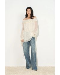 Fabrique - Severine Ruffle Polka Dot Blouse - Lyst