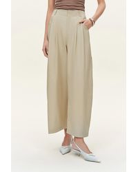 Fabrique - Sienna Airy Drawstring Barrel Leg Pants - Lyst
