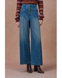 Fabrique - Nora Front Pocket Cropped Straight Leg Jeans - Lyst