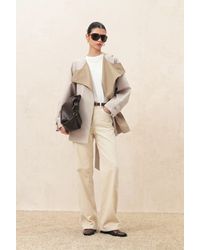 Fabrique - Hilda Single Breasted Crop Trench Coat - Lyst