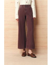 Fabrique - Elowen Cropped Straight Leg Jeans - Lyst