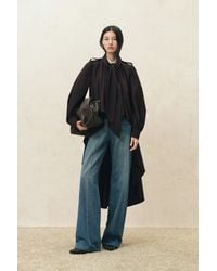 Fabrique - Ada Scarf Collar Cape Trench Coat - Lyst