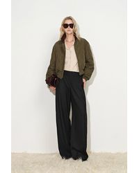 Fabrique - Minka Reversible Quilted Plaid Bomber Jacket - Lyst