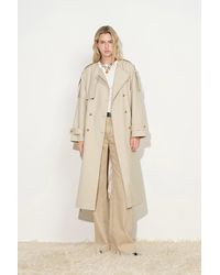 Fabrique - Audrey Deconstructed Double Breasted Belted Trench Coat - Lyst