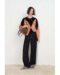 Fabrique - Monica Space Dyed Argyle Sweater - Lyst