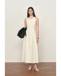 Fabrique - Lina Easy Care Bubble Hem Sleeveless Dress - Lyst