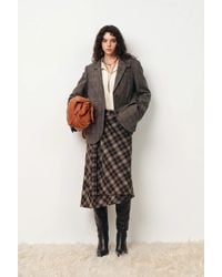 Fabrique - Liv Plaid Drawstring Waist Blazer - Lyst