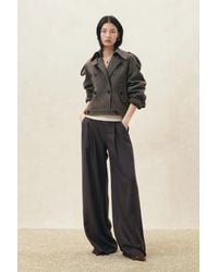 Fabrique - Isolde Flecked Herringbone Cropped Coat - Lyst