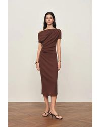 Fabrique - Hazel Asymmetric One Shoulder Dress - Lyst