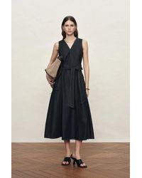 Fabrique - Sadie Lightweight Washed Sleeveless A Line Dress - Lyst