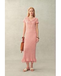 Fabrique - Yori Hand Crocheted Floral Dress - Lyst