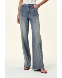 Fabrique - Calli Studded Wide Leg Jeans - Lyst