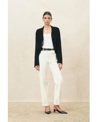 Fabrique - Gracia One Button Batwing Sleeve Knit Cardigan - Lyst