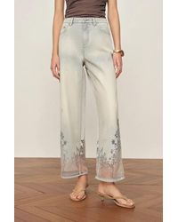 Fabrique - Ariel Straight Cropped Jeans - Lyst