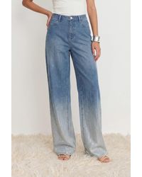 Fabrique - Elara Rhinestone Straight Leg Jeans - Lyst