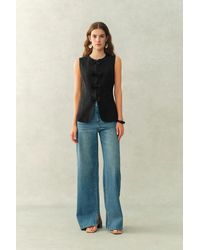 Fabrique - Becky Bow Tie Sleeveless Vest Top - Lyst