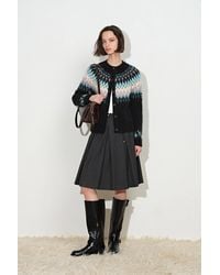 Fabrique - Isla Fair Isle Cardigan - Lyst