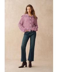 Fabrique - Rosalina Convertible Shawl Collar Cardigan - Lyst