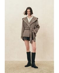 Fabrique - Aimee Embroidered Reversible Hooded Coat - Lyst
