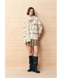 Fabrique - Audrey Fair Isle Knit Cardigan - Lyst