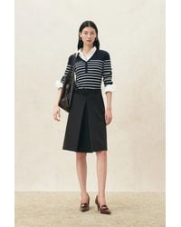 Fabrique - Vivi Striped Henley Top - Lyst