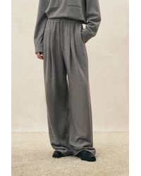 Fabrique - Miranda Pleated Drawstring Wide Leg Pants - Lyst