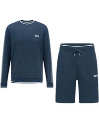 hugo boss tracksuit short set