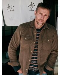 Faherty - Stretch Terry Corduroy Workshirt - Lyst