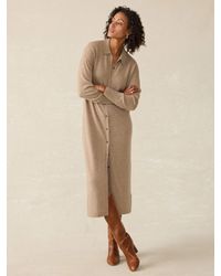 Faherty - Coastal Maxi Shirtdress - Lyst