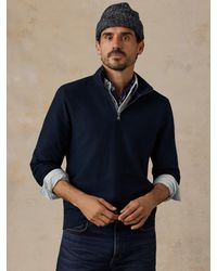 Faherty - Textured Knit Quarter Zip - Lyst