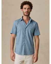 Faherty - Short-Sleeve Movement Monterey Shirt - Lyst