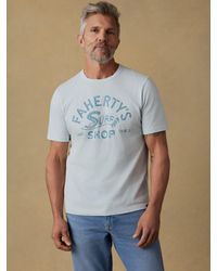 Faherty - Surf Shop Sunwashed Regenerative T-Shirt - Lyst