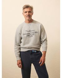Faherty - High Standard Fleece Graphic Crewneck T-Shirt - Lyst
