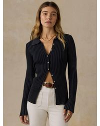 Faherty - Sunwashed Cotton Ribbed Cardigan - Lyst