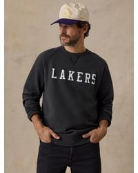 Faherty - Los Angeles Lakers High Standard Fleece Crew - Lyst